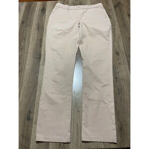 Libin Pants, Men's Size 34x34, Brown, Straight Leg, Flat Front